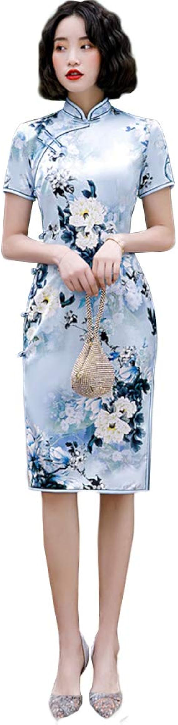 Amazon Co Jp Jpバレンタインデー チャイナドレス チャイナ服 レディース 中国風ワンピース 仮装 パーティー イベント 民族衣装 女性用 優雅 上品 服 ファッション小物