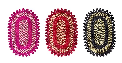 Image of Cotton Doormat for Home |Handmade Cotton Doormat | Quick Dry, Washable Door Mat for Home, Bathroom & Bedroom (40x60 cm, Pink-Red-Coffee)