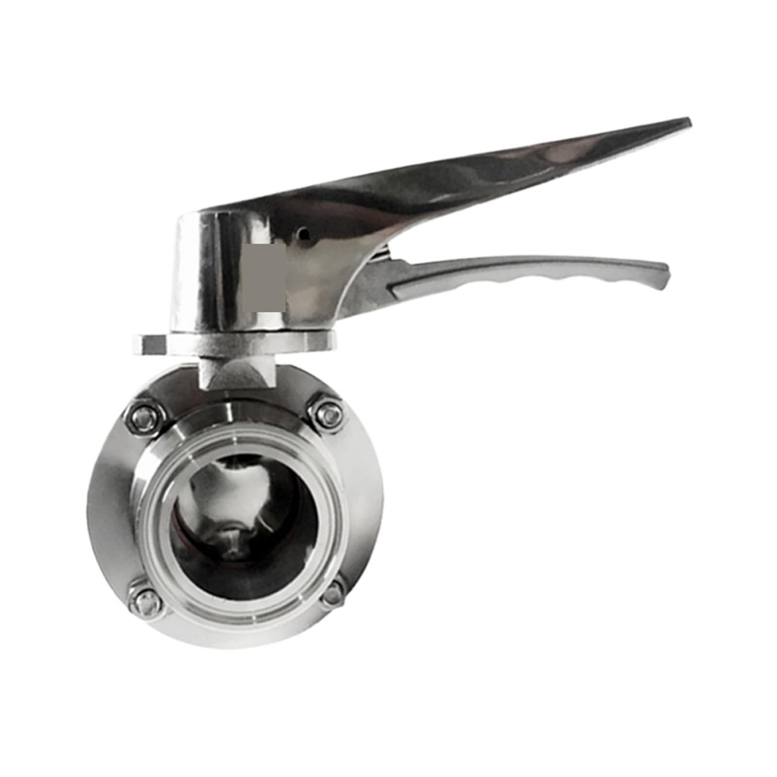 Vanne de régulation de débit Tri Clamp en inox 304 pour tuyaux de 2,5 à 4 pouces