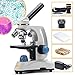 SWIFT Microscope SW150,Compound Student Microscope,40X-1000X,Monocular Head,Coarse & Fine Focusing,Dual Illumination,Cordless-Capable with Eyepiece Camera and Software Windows and Mac Compatible