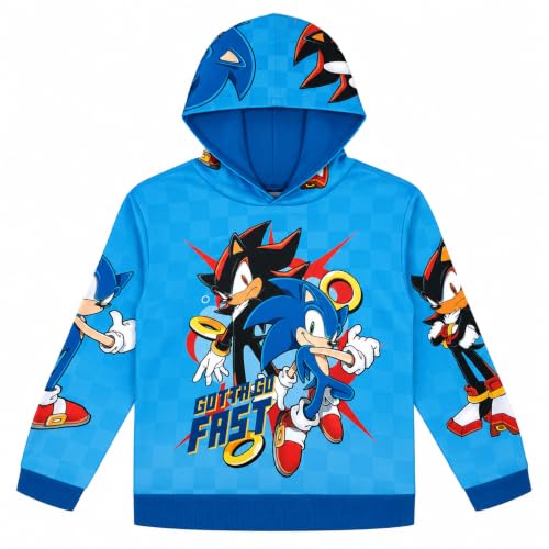 Image of SEGA Sonic the Hedgehog Boys Pullover Hoodie with Side Pockets