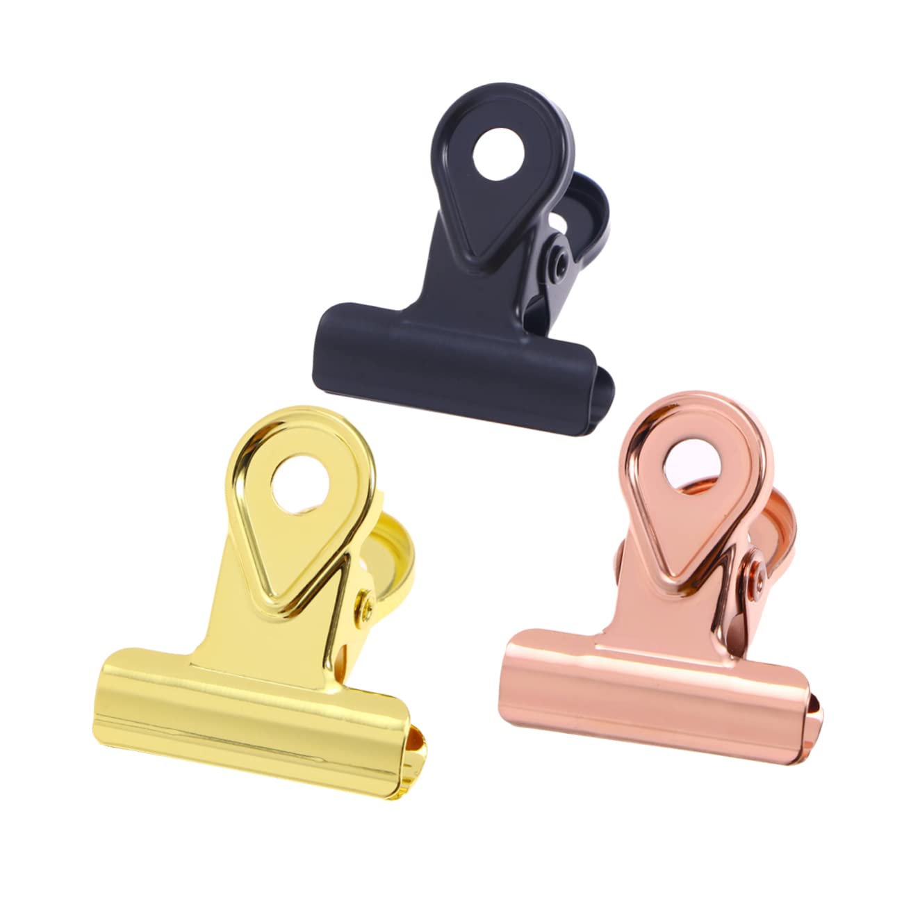 LALAFINA 2 Set Di Fermagli Per Carta Ad Alta Capacità Fermagli A Cerniera Da 20 Mm Per Lorganizzazione Di Lavori Artigianali Ufficio E Casa 15 Pezzi * 2