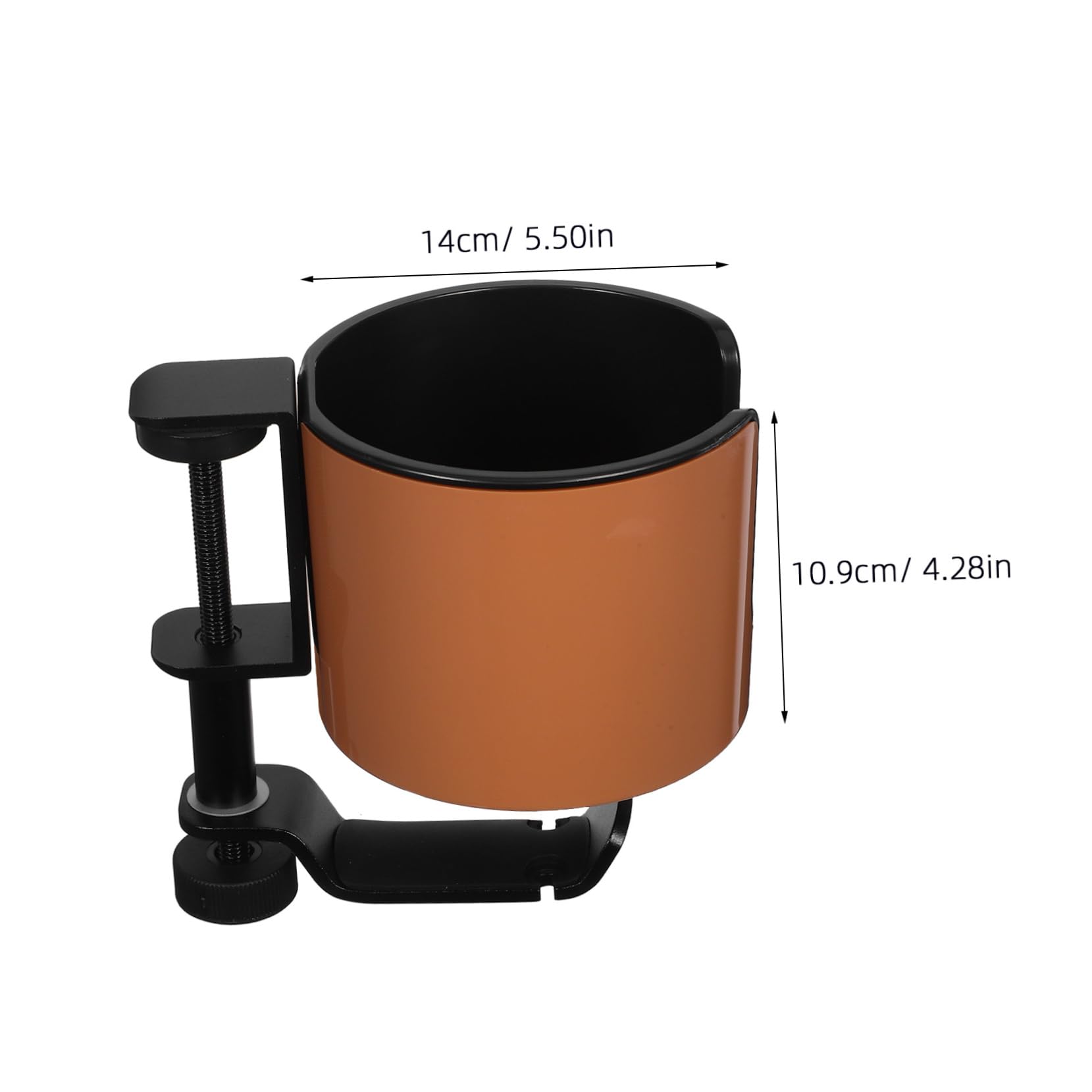 2-in-1 Becherhalter für Tisch mit Klemme und Drehhaken