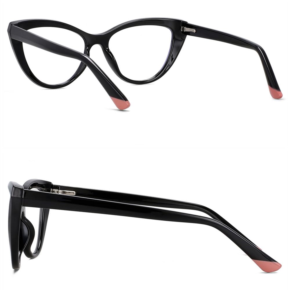 Moda Cat Eye Occhiali Uomo Donna Cerniera a molla Montatura per occhiali