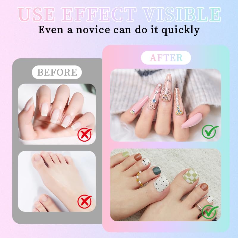 12 Colors Nail Art Pens Set – 3D Nail Art Marker & Polish Pens with Fine Liner Brush for Drawing, Painting & DIY Manicure Designs, Nail Art Beauty Tools Kit (1 Set) image 5