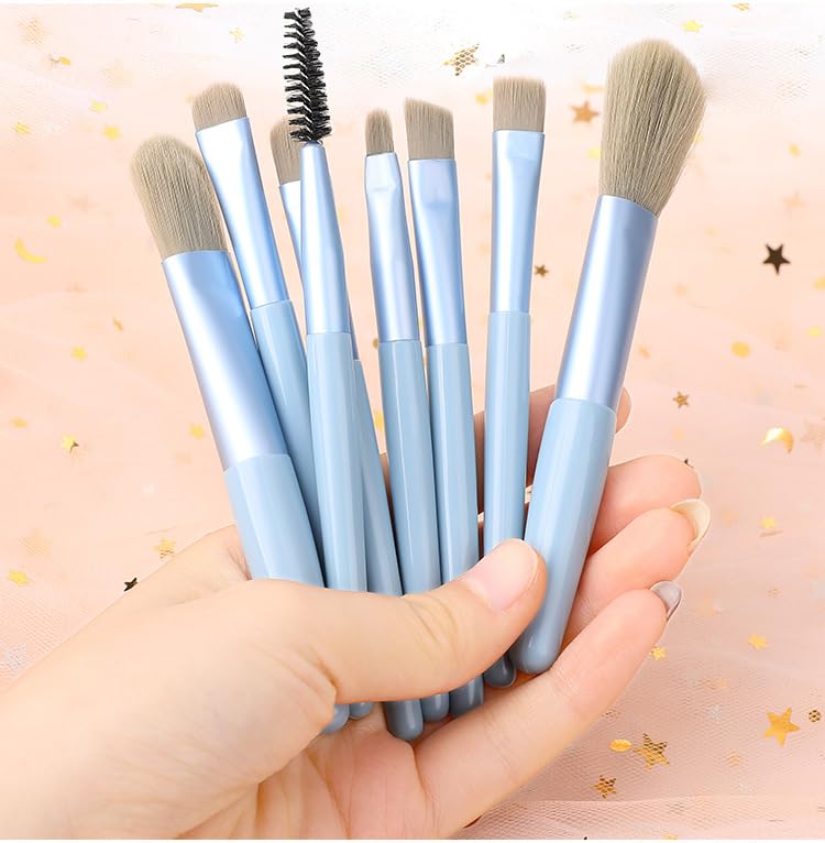 Makeup Brush Set for Face Eyes Contour Foundation Powder Blush Concealer Eyeliner Eyeshadow Brushes with Powder Puff Kit Friendship Gifts for Women Christmas Gifts Valentines Day