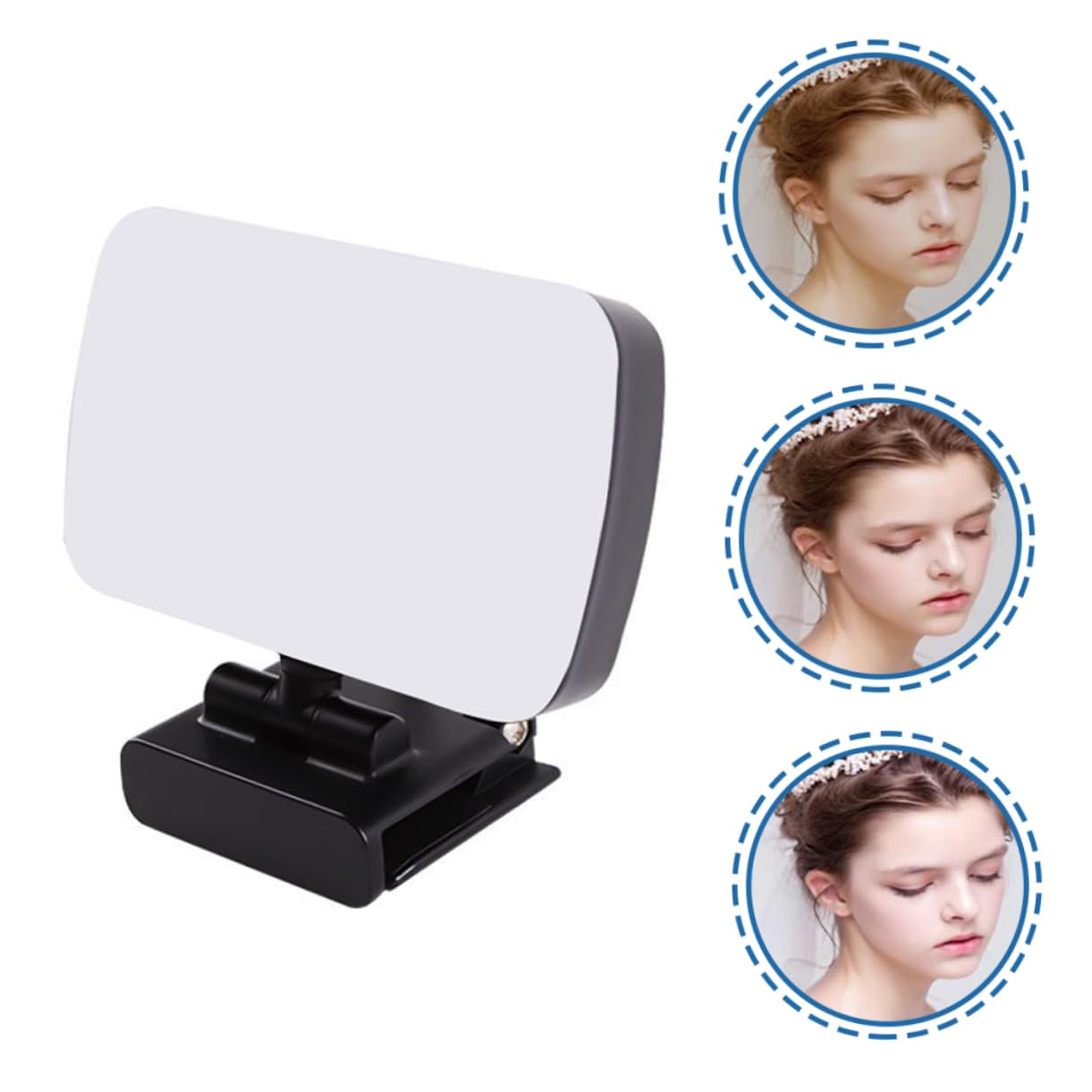 RORPOIR Djustable Brightness Video Conference Lighting Small and Portable for Photography Streaming Laptop