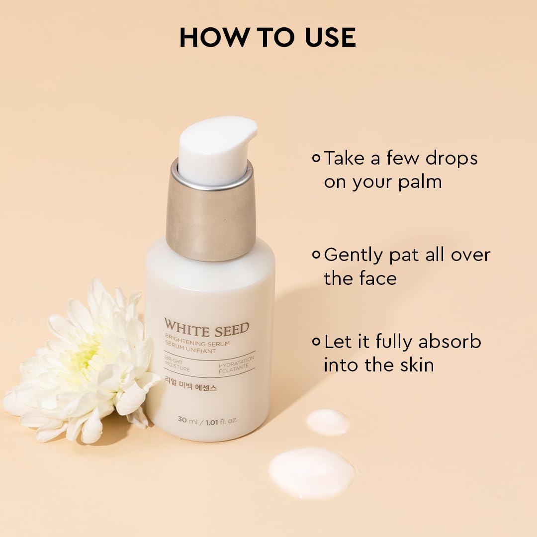 The Face Shop White Seed Brightening Face Serum 30ml β Niacinamide + Hyaluronic Acid Serum for Dark Spots, Pigmentation & Dullness | Fades Spots, Acne Scars, Evens Tone & Boosts Glow | Korean Skincare, Vegan 2