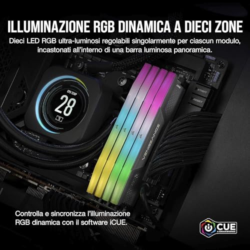 CORSAIR-Vengeance-RGB-DDR5-RAM-96GB-2x48GB-6000MHz-CL36-44-44-96-14V-AMD-Expo-Intel-XMP-30-Desktop-Computer-Memory--Gray-CMH96GX5M2E6000Z36 CORSAIR Vengeance RGB DDR5 RAM 96GB (2x48GB) 6000MHz CL36-44-44-96 1.4V AMD Expo Intel XMP 3.0 Desktop Computer Memory – Gray (CMH96GX5M2E6000Z36) - Image 5