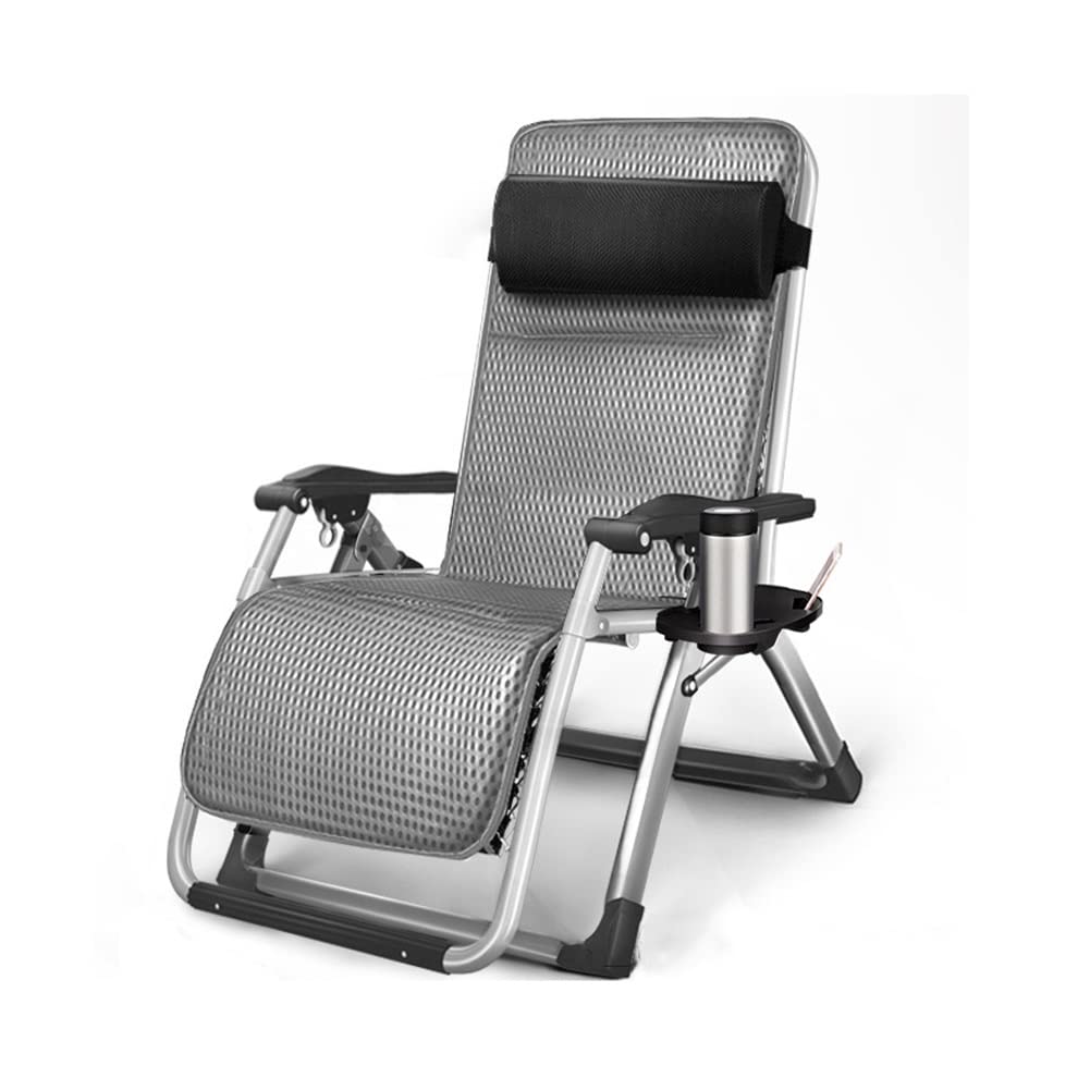 Chaise zéro gravité pliante rembourrée en acier pour jardin