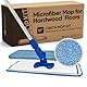 Cinch-Mop – Mikrofaser-Wischmopp für Hartholzböden – flaches Wischmopp-System für Holz, Fliesen, Laminat, Vinyl, 2 nasse Pads, Wiederverwendbare Mikrofaser-Wischköpfe