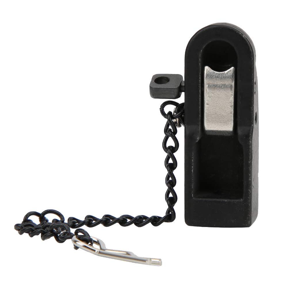 Keenso Metal Trailer Buckle, Metal Trailer Buckle Connection Component Accessories with High Simulation for 1/10 RC Crawler Car 90046 90047 (Black)