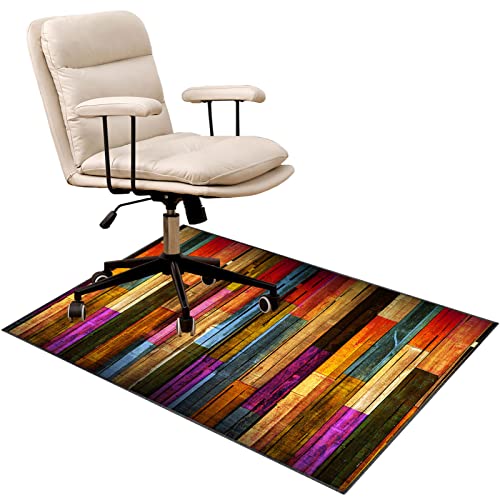 EYZO Tapis de Chaise Tapis Protection de Sol Chaise Bureau Tapis de Sol pour Chaise Gamer Ordinateur Tapis de Sol Chaise de Bureau Silencieux Chairmat Tapis Chaise Gaming Antidérapant 120 × 140 cm