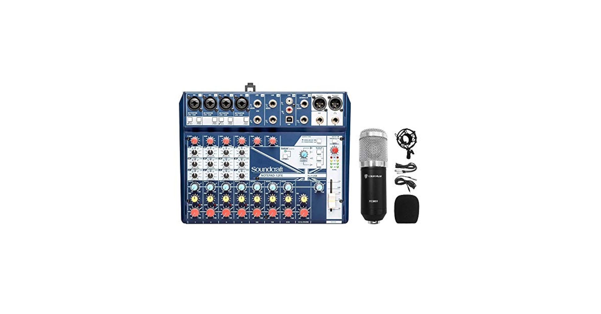 Amazon.com: Soundcraft Notepad-12FX 12-Channel Mixer w/USB I