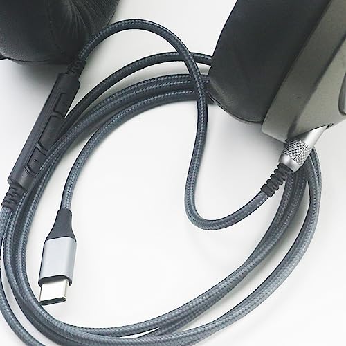 Image of NewFantasia USB C Audio Cable Compatible with Sennheiser HD598SE HD598 HD560s HD620S HD598Cs HD599 HD579 Headphone, Remote Volume Mic Compatible with iPhone 15, for Samsung Galaxy for Oneplus Android