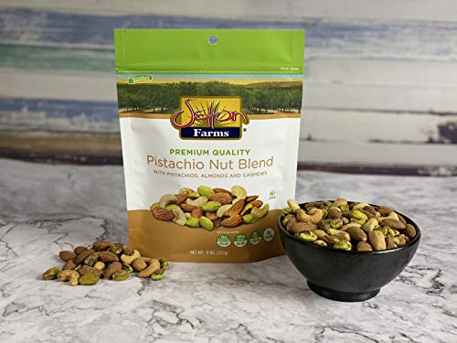 Image of Setton Farms Pistachio Nut Blend Value Bag with Almonds, Pistachios and Cashews, 8 oz Resealable Pouch (Pack of 4)