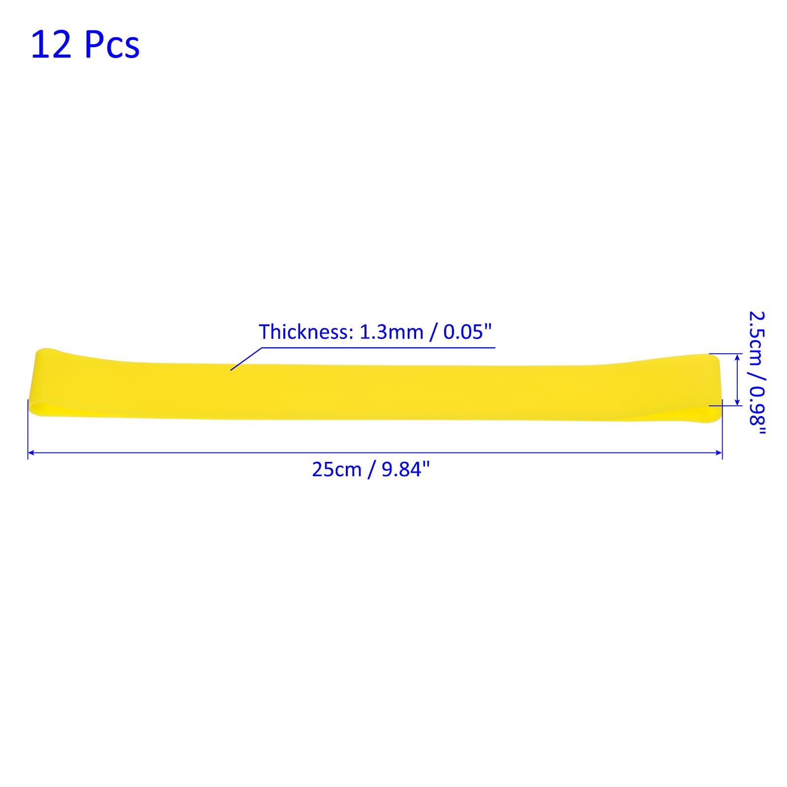 M METERXITY 12 Pack Towel Bands - Silicone Stretchable Straps for Fixation Apply to Beach/Pool/Outdoor(Yellow) - Image 3