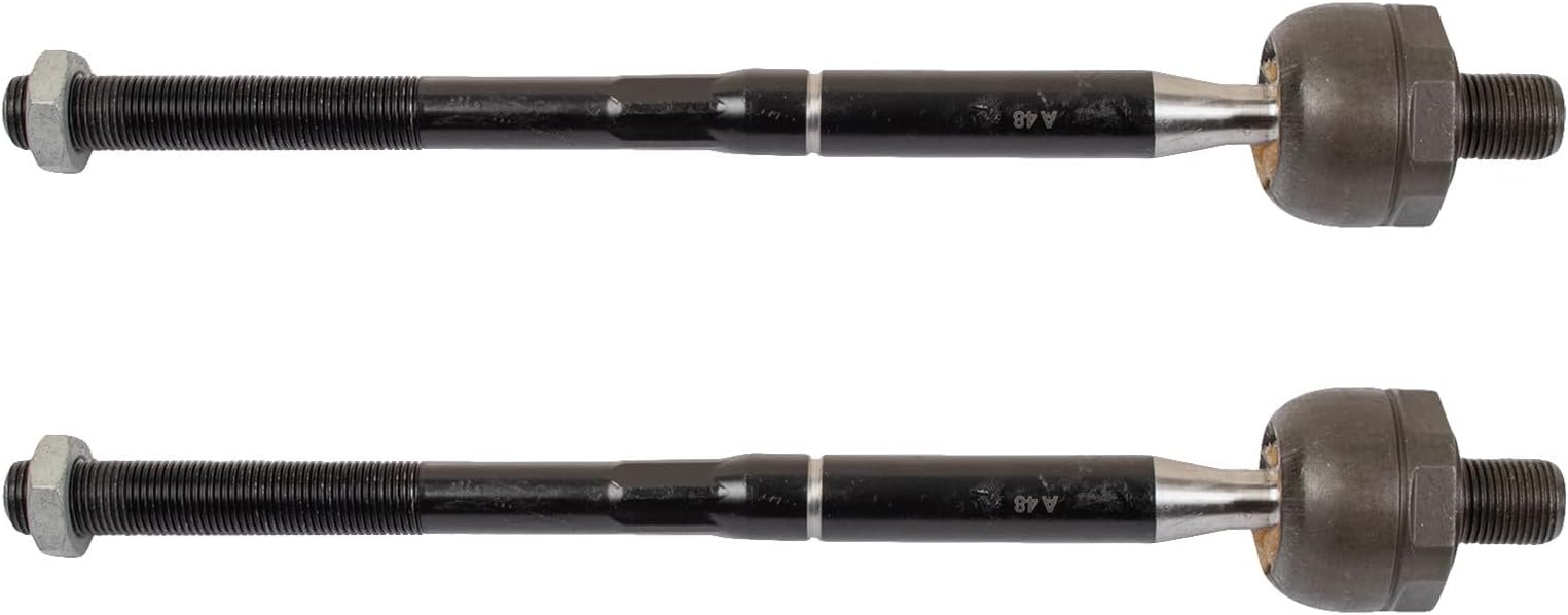 TRQ Front Inner Tie Rod Driver and Passenger Side Compatible with 2015-2022 Ford Mustang