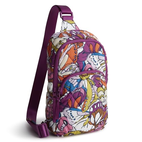Vera Bradley Women's Lorman Sling Backpack - Featherweight, Flutter, One Size