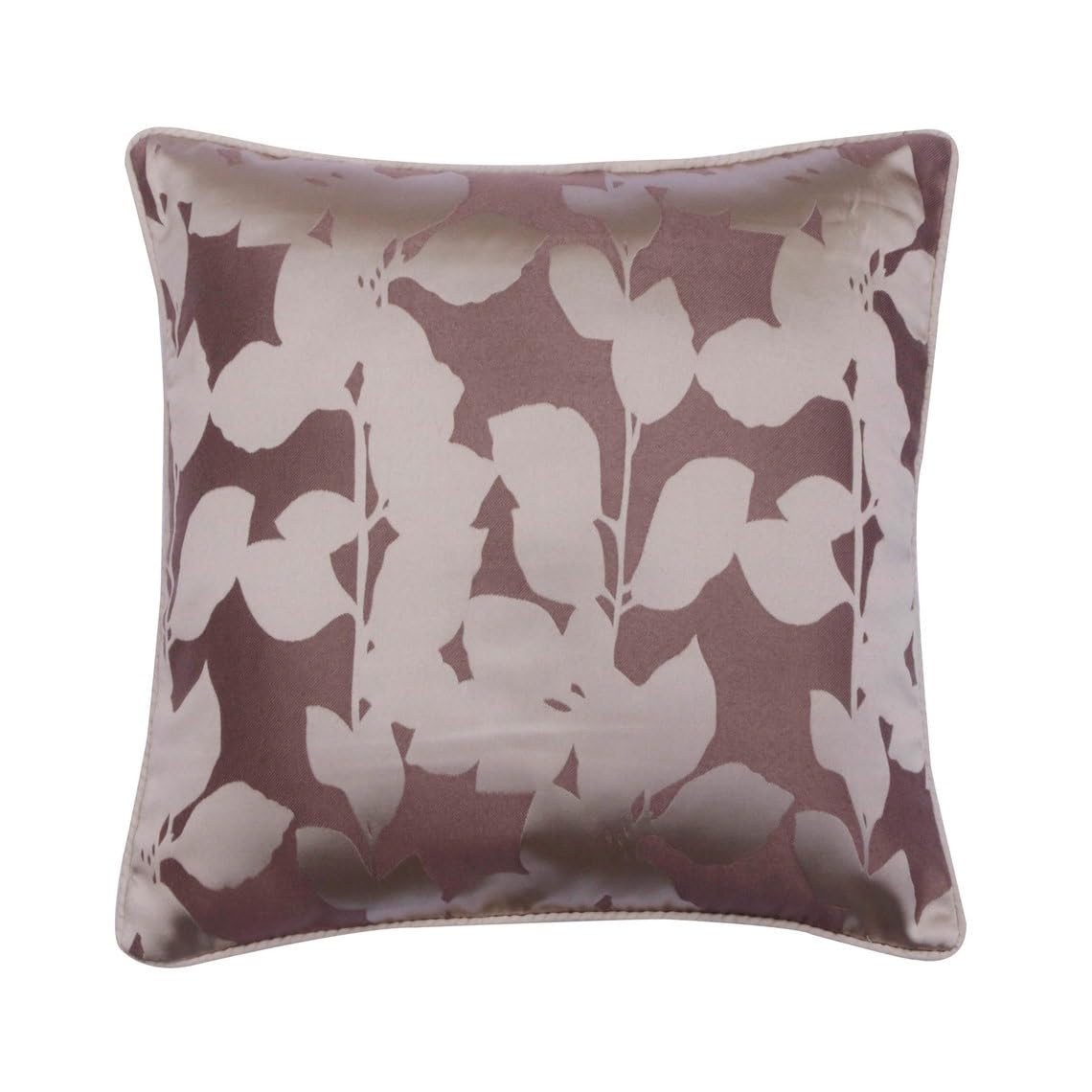 The HomeCentric Purple 30x30 cm (12"x12") Throw Cushion Covers, Jacquard Floral Throw Cushions For Couch, Floral Pattern Contemporary Style - Eternal Bloom โ image 1