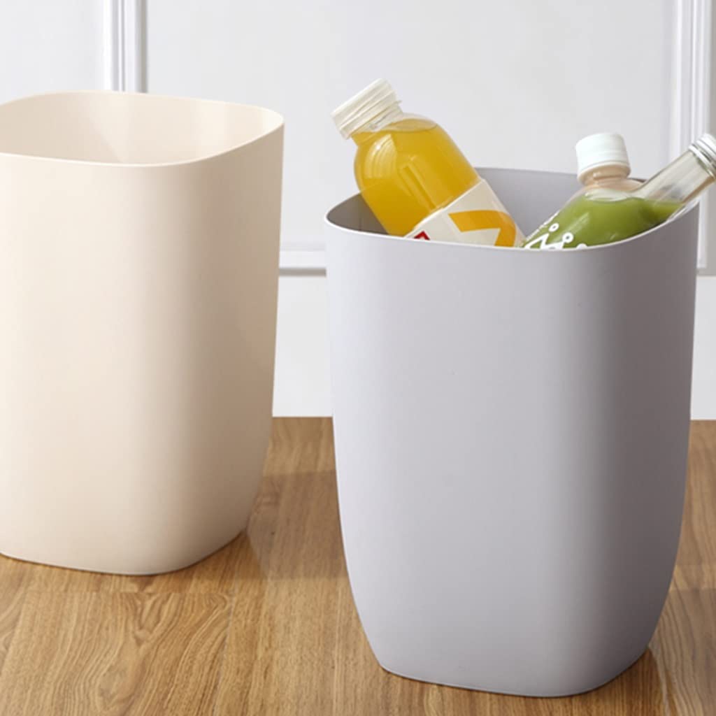 Mülleimer Mit Deckel, Japanischer Kirschblüten-Druck (weiß), 4 Liter – Geruchshemmend, Für Bad, Schlafzimmer, Wohnzimmer