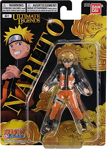 BANDAI Ultimate Legends Figurine Naruto | Figurine d'anime Naruto Uzumaki Adulte | Figurine Naruto de 12 cm avec Plus de 15 Points d'articulation à...