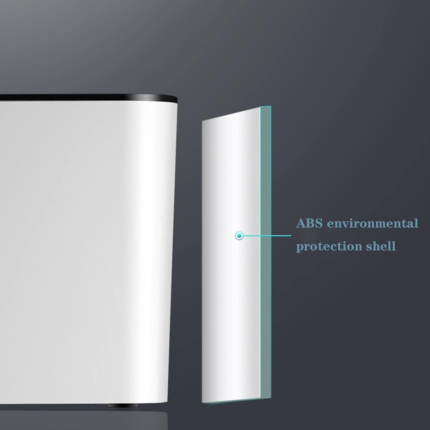 Cable Management Box Desktop Wire Power Strip Storage Box Large Storage Wires Keeper Holderes Organizer with Non-slip Feet ABC Material Cable Cords Organizer Boxes (Style : B) (A)