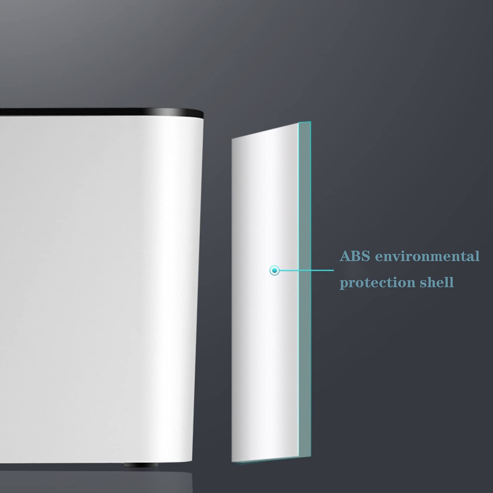 Kabelmanagement-Box Desktop-Draht-Steckdosenleiste Aufbewahrungsbox Große Kabelaufbewahrungsbox Kabelmanagement-Boxen Organizer mit rutschfesten Füßen, ABC-Material Kabelbox Kabelaufbewahrungsbox (S