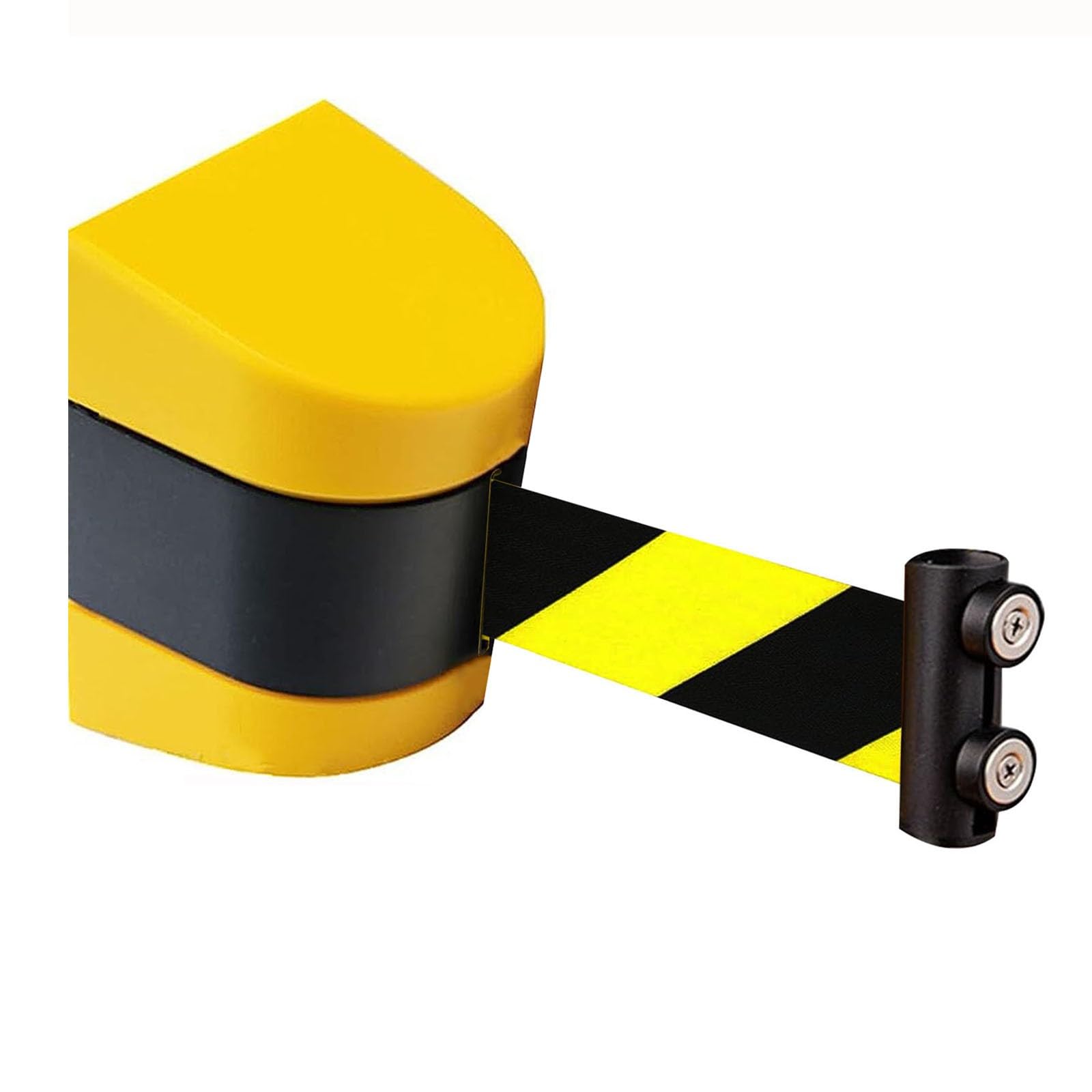 CAIFEXUE Attraction Retractable Belt Barrier,2/3/5/10M Optional,Queuing Safety Tape Cordon with Mounting Accessories,for Crowd Control/a/10M/32Ft
