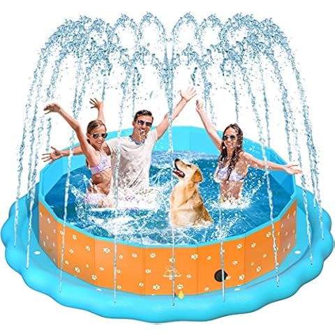 Piscina para Perros OBOVO con Aspersor Cover