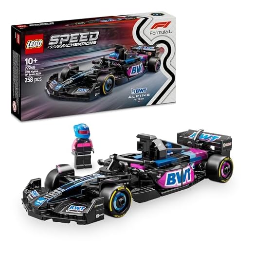 LEGO Speed Champions BWT Alpine F1 Team A524 Race Car Toy with a Collectible Formula 1 Driver Minifigure - Model Kits for 10+ Year Old Boys & Girls or Adult Motorsport Fans 77248