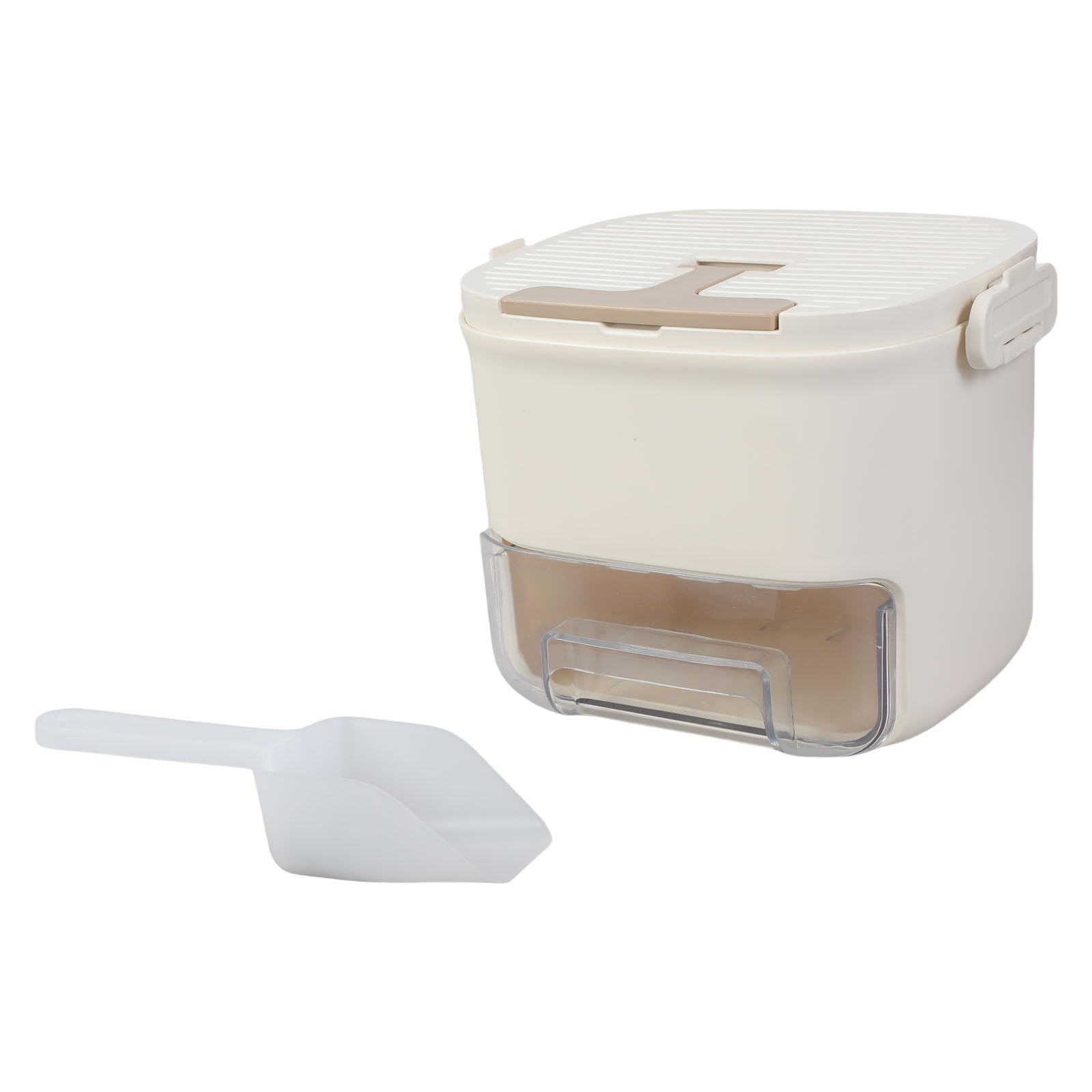 Elnwnnkc Creamy Cubes Tray With Push Button Release Stackable Drawer Systems Ice Tray Freezers Storage Box For Baby Food Storage Drawer Type Ice Cubes Container