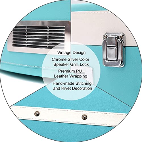 Tourne-Disque Bluetooth USB avec Haut-parleurs stéréo, Tourne-Disque à 3 Vitesses avec Lecture et Codage USB pour Chaque Famille - Les Beatles, Paul McCartney, John Lennon, RIngo Starr, George Harrison Tourne-Disque Bluetooth USB avec Haut-parleurs stéréo, Tourne-Disque à 3 Vitesses avec Lecture et Codage USB pour Chaque Famille – Image 6