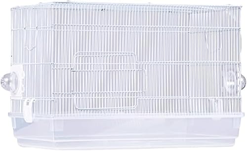 AZIEBAY 飼育ケージ広々とした空間で快適生活!金属製ワイヤーケージ 小鳥や小動物に最適 取り扱いやすい扉と給水器付き 清潔で安心なペット用住まい
