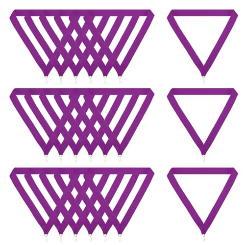 Rubans de récompense PATIKIL en polyester violet avec bouton-pression robuste
