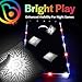 Brightz Cornhole Board Edge Lights with LED Bags - Includes 4-Pack of LED Cornhole Bags + TossBrightz Cornhole Board Edge Lights - The Ultimate Night Time Cornhole Master Set