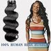 12A Body Wave Bundles Human Hair 4 Bundles 20 22 24 26 Inch Sew In Hair Extensions Real Human Hair 100% Unprocessed Virgin Remy Hair Triple Lifespan No Tangle