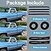 Front Door Window Molding Rubber Felt Seal Trim Seal Weather Strip Kit Fit for Jimmy Chevy C10 C20 C30 K10 K20 K30 GMC C1500 C2500 C3500 K1500 K2500 K3500 Blazer Suburban V1500 R1500 Truck