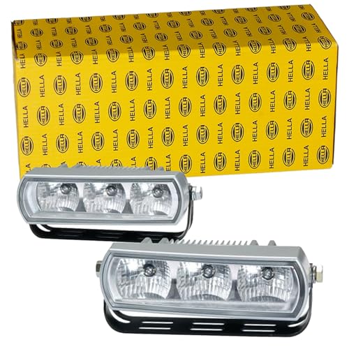 Feux diurnes LED HELLA voyant limpide haute visibilité avec câble 1800mm