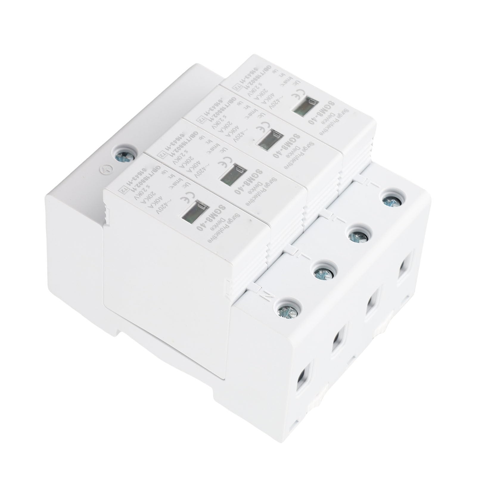 Cryfokt DIN Rail Protector 4 Pole 40KA
