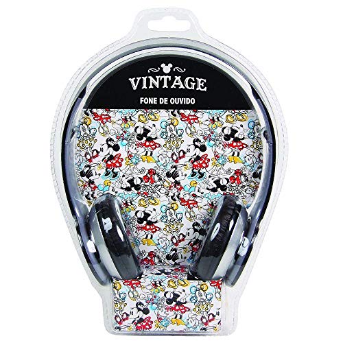 Mochila Feminina de costas Minnie com fone de ouvido (42 cm, branco)