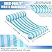 2-Pack Swimming Pool Float Hammock, Multi-Purpose Inflatable Hammock Pool Hammock (Saddle, Lounge Chair, Hammock, Drifter), Water Hammock Lounge，Light Blue, Green (Pink,Light Blue)