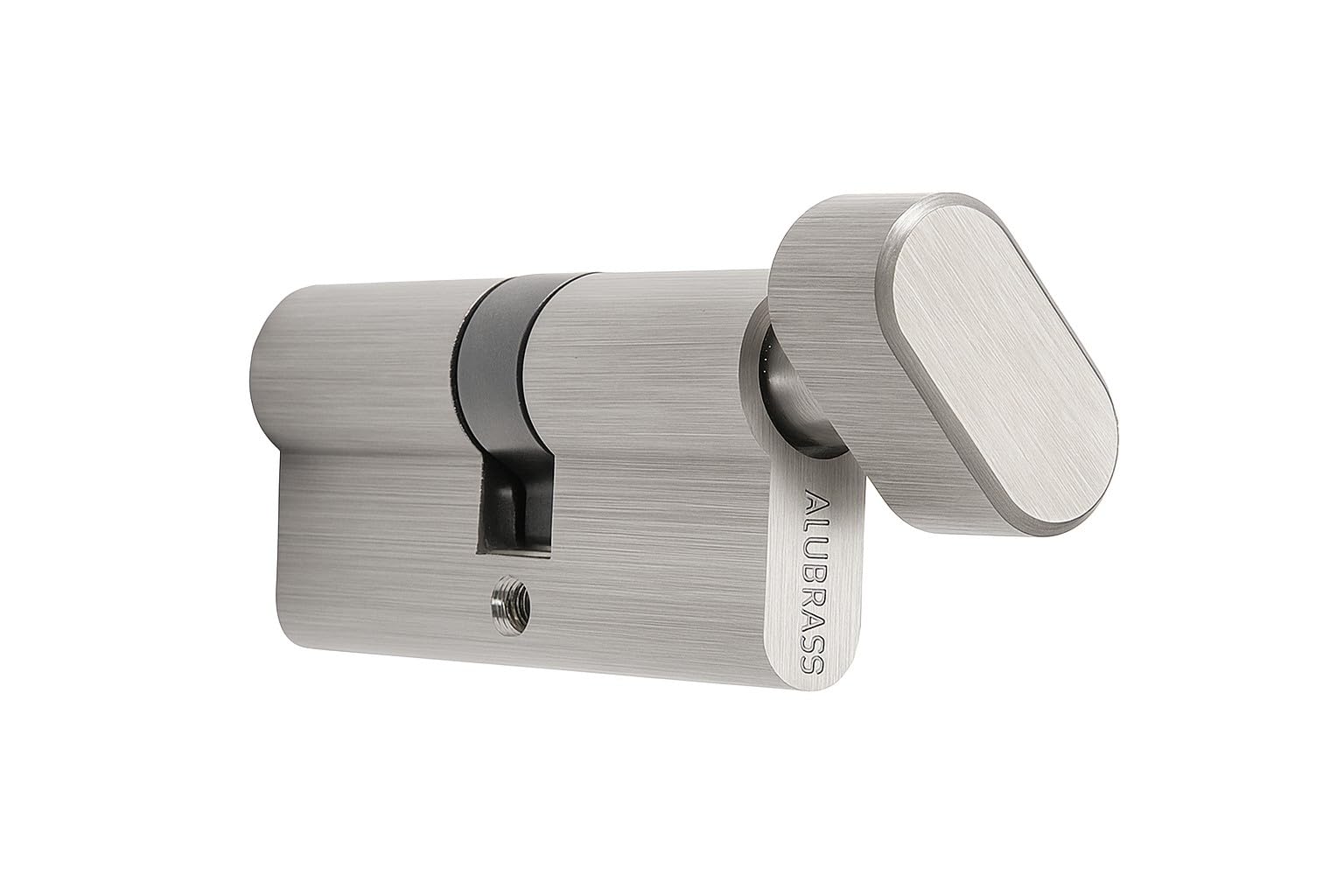 Cylindre à bouton 35/45 mm | Cylindre de serrure avec bouton rotatif et 3 clés | Cylindre profilé pour porte d’entrée et porte d’appartement | Serrure de porte pour la sécurité et le confort au