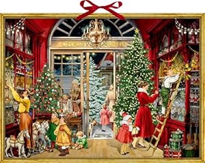 Wand-Adventskalender – Nostalgischer Weihnachtsladen