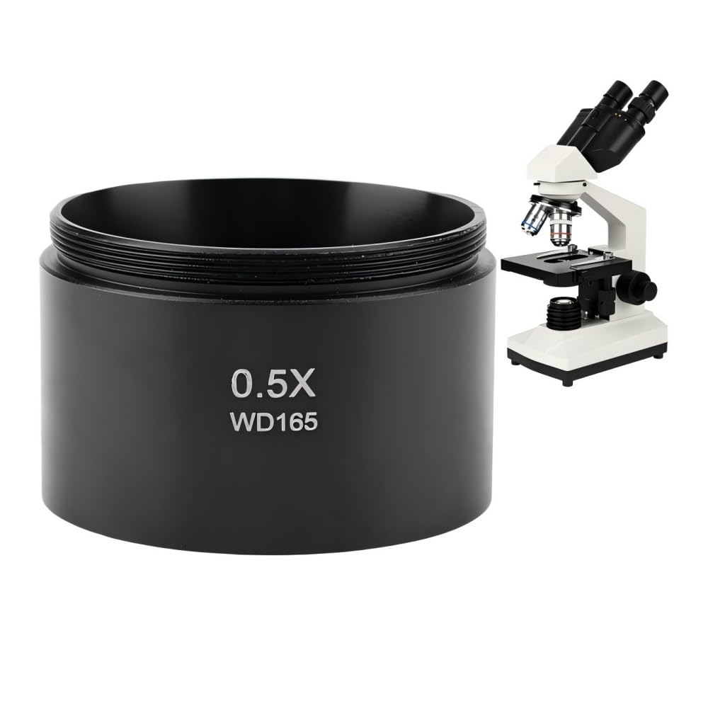 Respicefinem Objectif Lentille de Barlow 5x Pour Microscope 7,0×6,0×5,0 Kp-0. 5x Objectif de camra Objectif de microscope stro pour microscope industriel 48mm Electronic Eyepiec