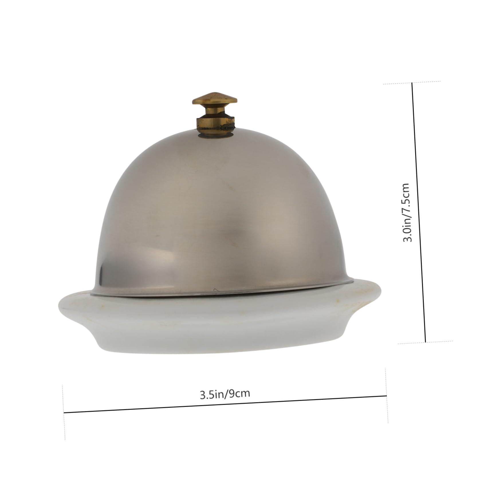 Contenitore per Burro in Acciaio Inossidabile con Coperchio, Ciotola Ceramica Facile da Pulire, per Cucina e Negozio di Alimentari