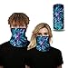 Sethexy Boho Cache-cou Multifonctionnel Mode Respirant Visage Foulard Mèche Bandana Tube Cagoules pour le camping Cyclisme Faire de la moto Randonnée Chapeaux pour hommes et femmes (Feuille)