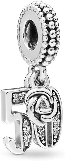 FGT Women Sterling Silver Charms for Bracelets Necklaces Pendants Lcuky Number 16 18 21 30 50 60 Dangle Celebration Gift for Mum Girls Grandma Grandpa Dad Daughter BFF Family Anniversary Birthday