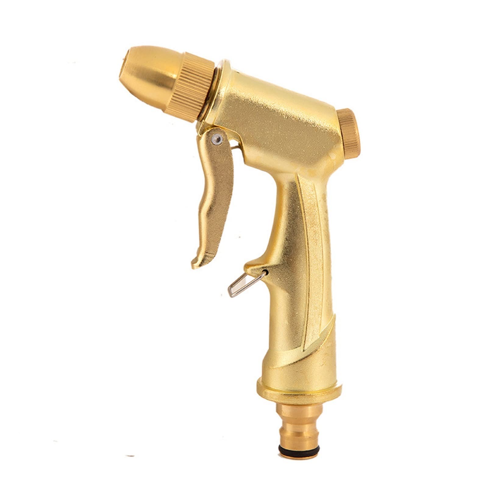 Garden Hose Spray Gun,Brass Spray Nozzle Garden Water Gun - Washing Car high Pressure Washer Water Gun Pressure Washer Garden Sprayer(Golden)