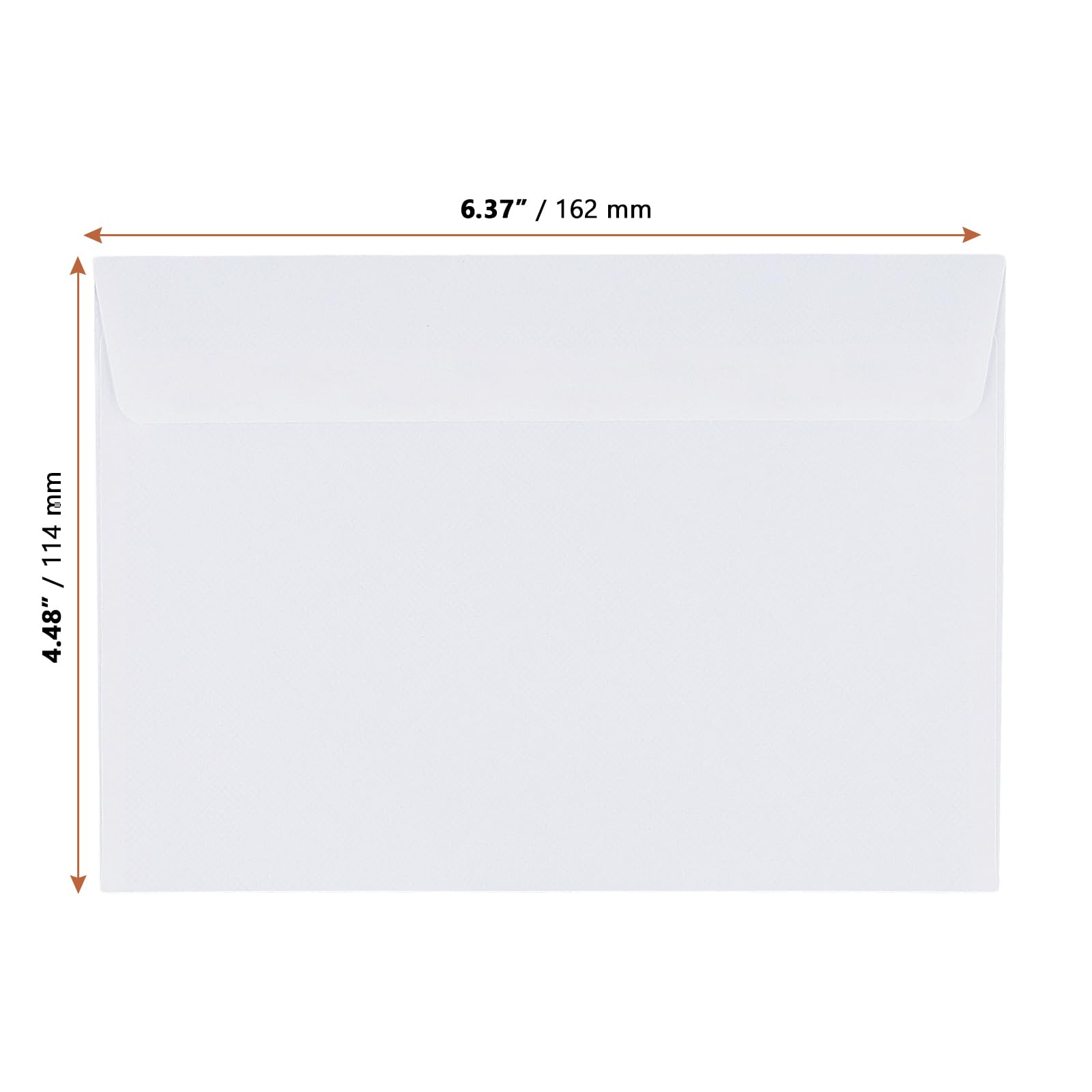 LEXININ Lot de 200 enveloppes auto-adhésives blanches, format C6/A6, 162 x 114 mm, 80 g/m²